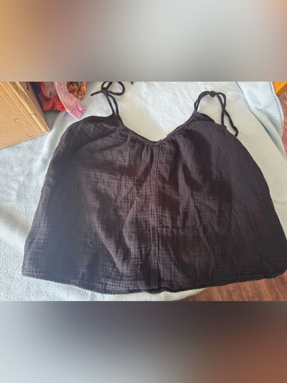 Old Navy Brown Cotton Gauze Spaghetti Strap Cami